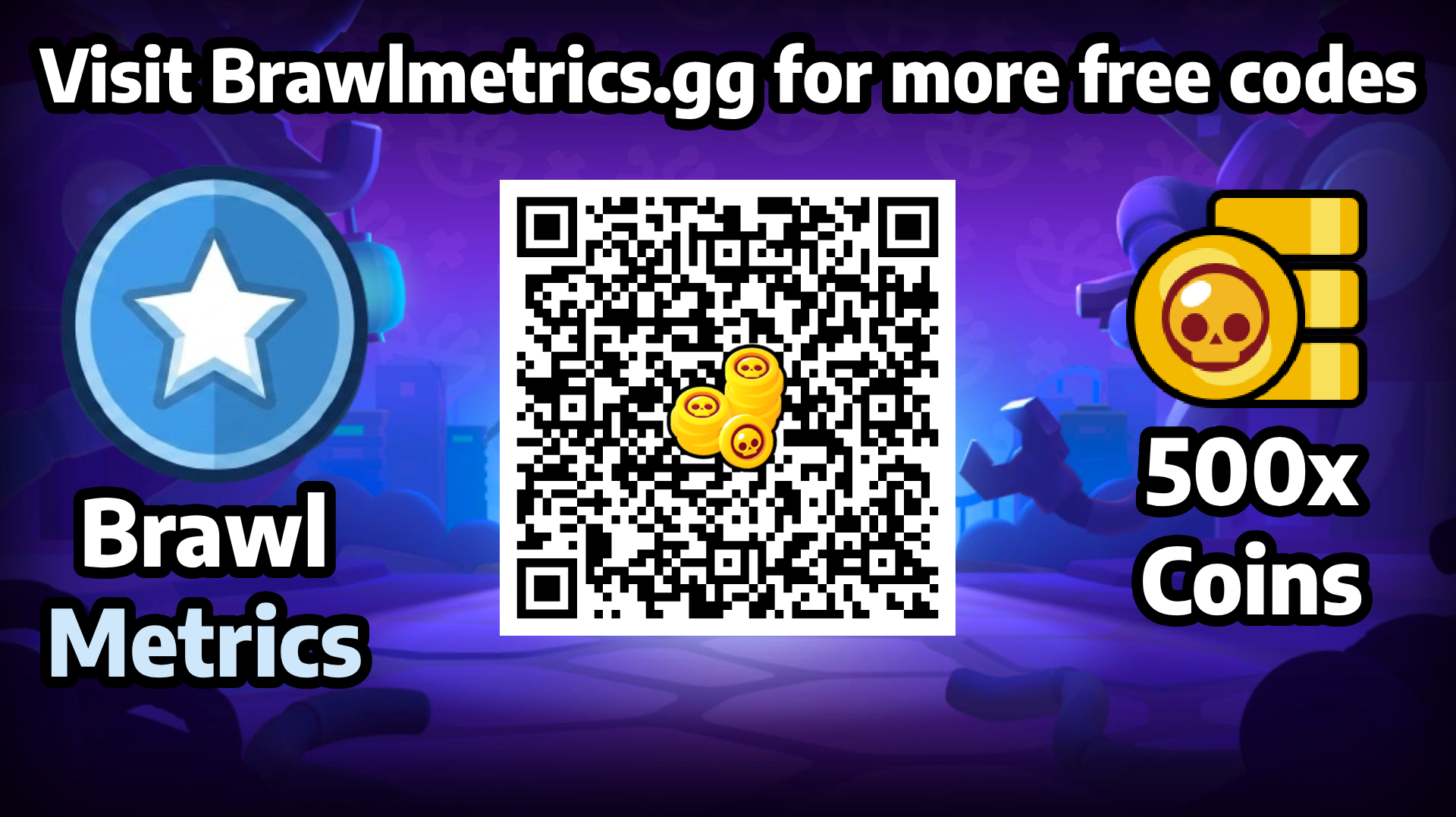 500x Coins free reward QR code